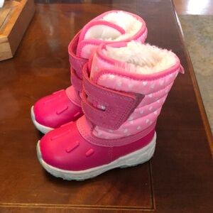Kids Pink Winter Boots - 5 Month
